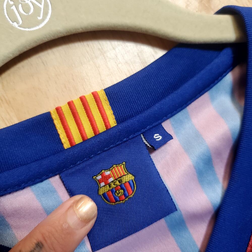 Fcb Rakuten Barcelona Messi Jersey #10 Size Small Futbol Soccer Blue - Picture 3 of 10
